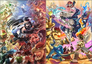 Bayonetta and Corrin Official Illustrations
