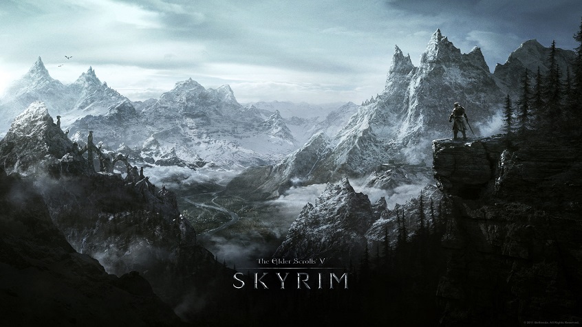The Elder Scrolls V: Skyrim, Skyrim: Special Edition, Skyrim, Dragonborn, snowy mountains