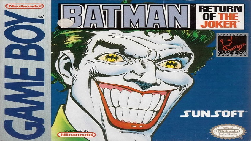 Batman Return of the Joker cover art with the Joker smiling and the bat-symbol cast in his eyes.