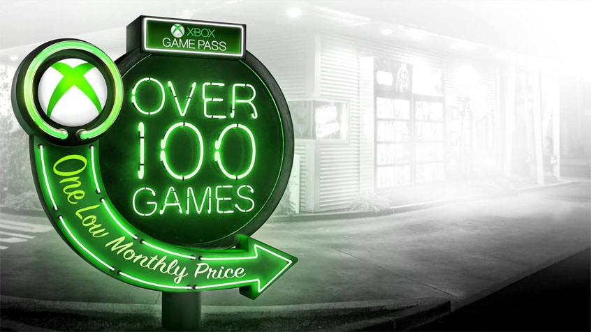 A neon glow sign for Xbox Game Pass