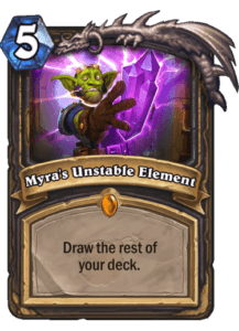 Myra's Unstable Evolution the legendary rogue spell