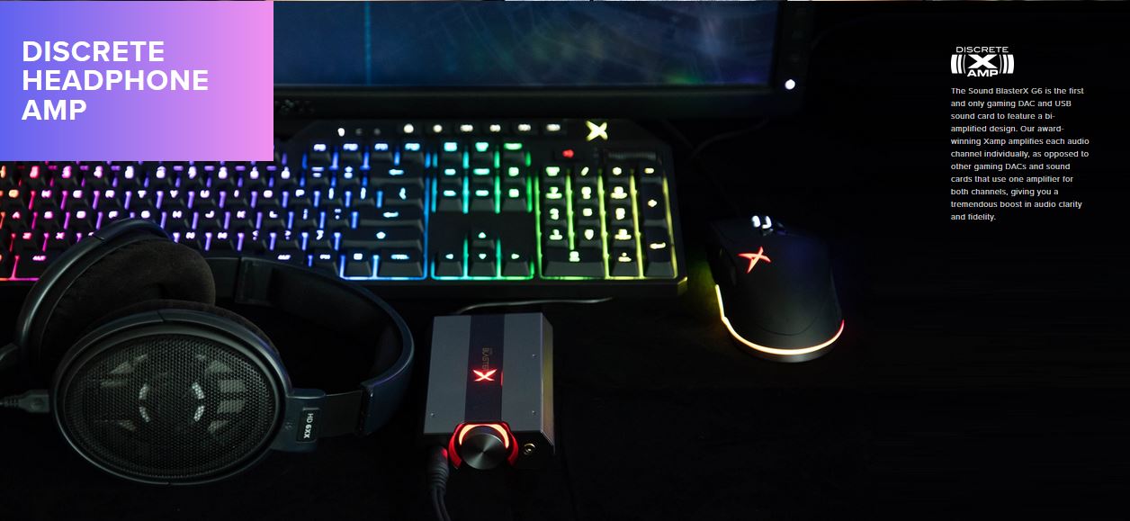 Creative Releases Sound Blasterx G6 Audio Uprade Gaming Instincts
