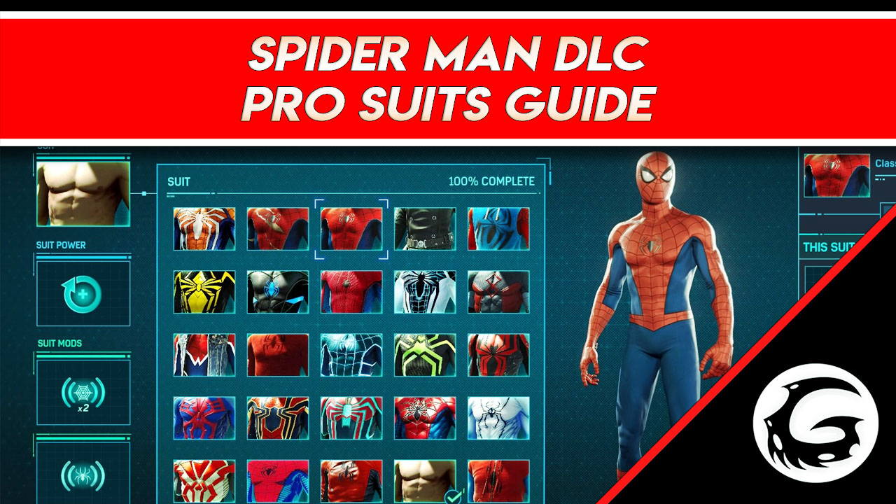 Outfits and Suits from Spiderman DLC