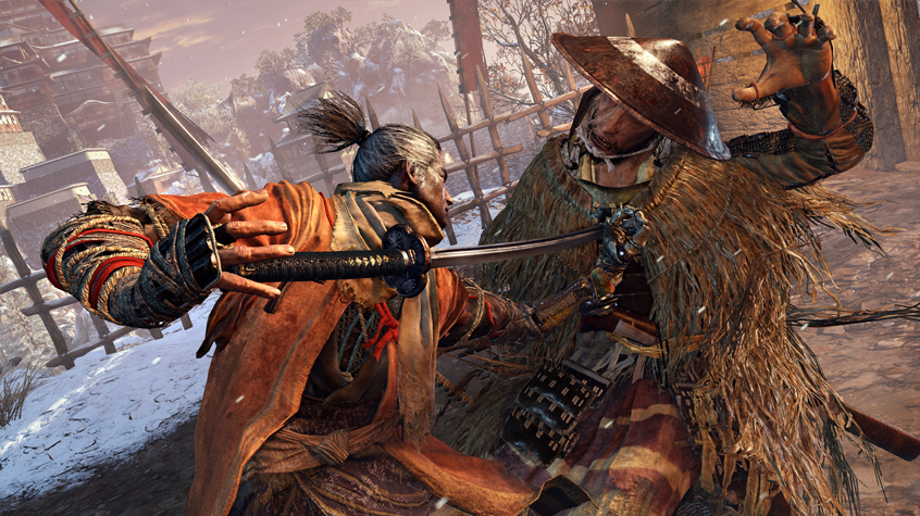 Fights are close and brutal, and there aren't any summons to help you In Sekiro. 