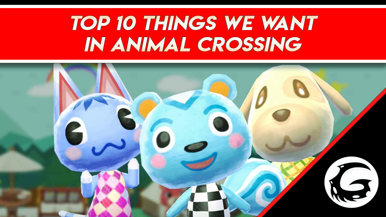 Three characters from Animal Crossing