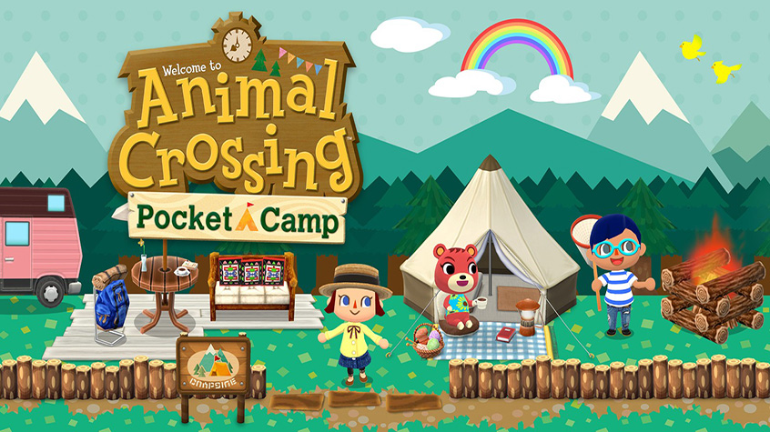 Player experiences camping in Animal Crossing for the first time