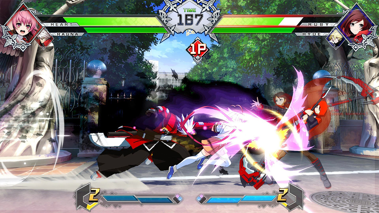 two fighters in a video game