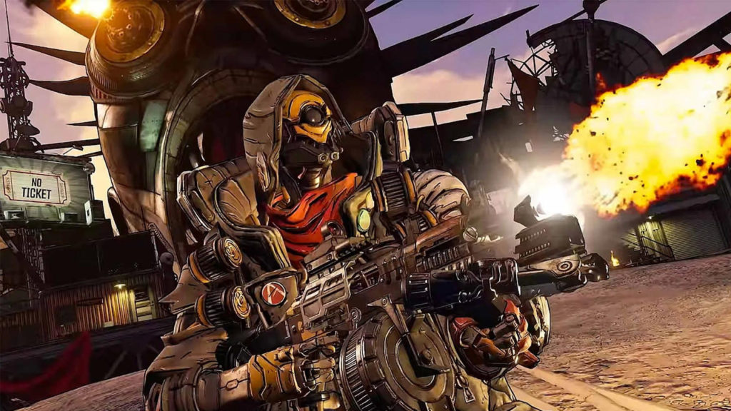 Character shooting something in Borderlands 3
