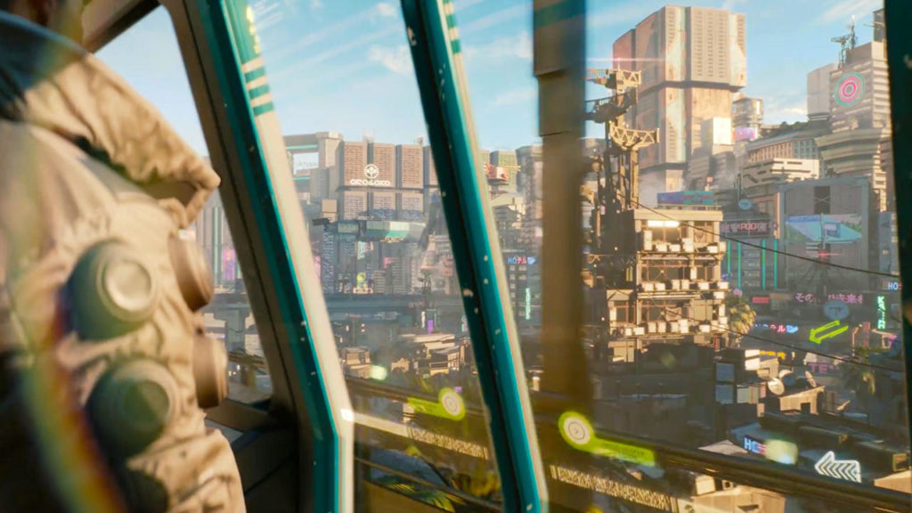 Two characters from Cyberpunk 2077