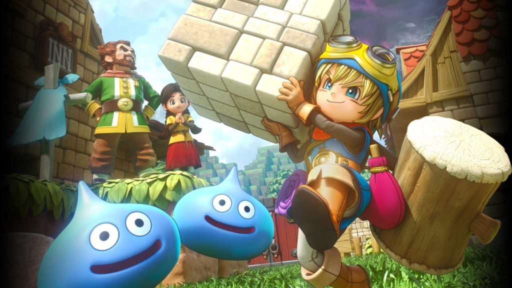 Characters form the recently released Dragon Quest Builders 2 title