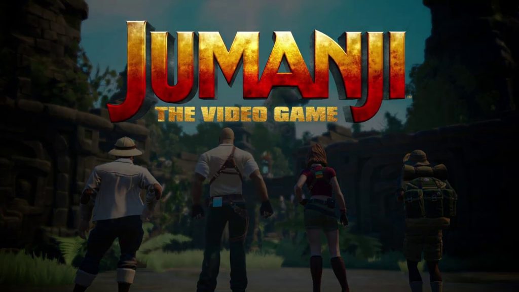 Four main characters from Jumanji: The Video Game