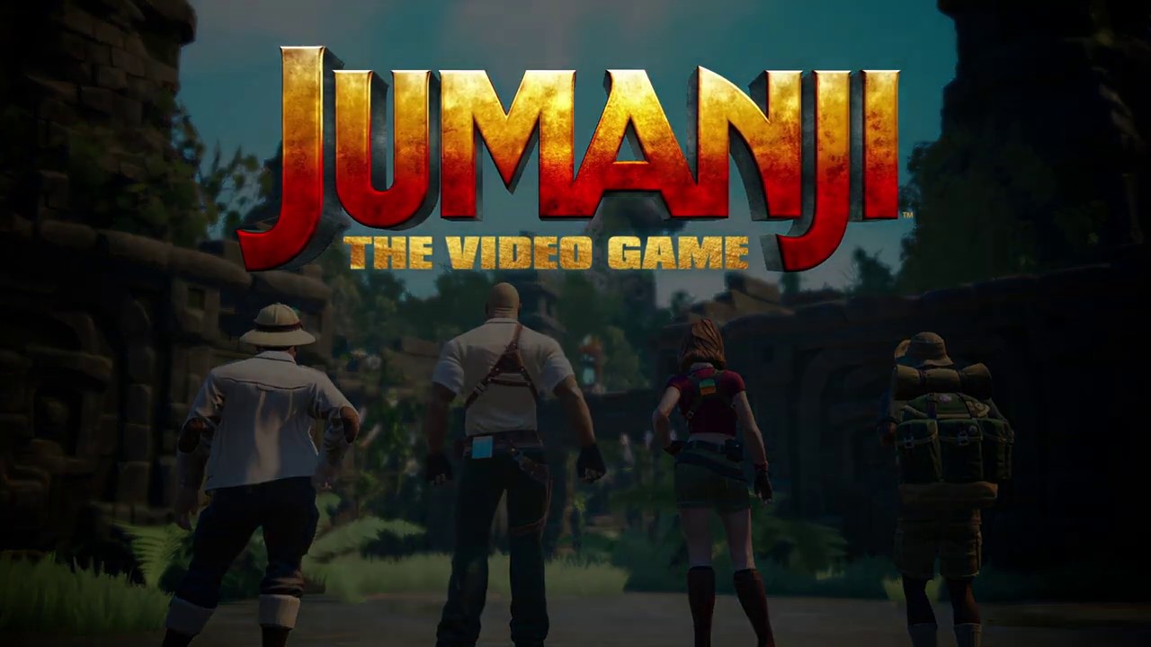 Four main characters from Jumanji: The Video Game