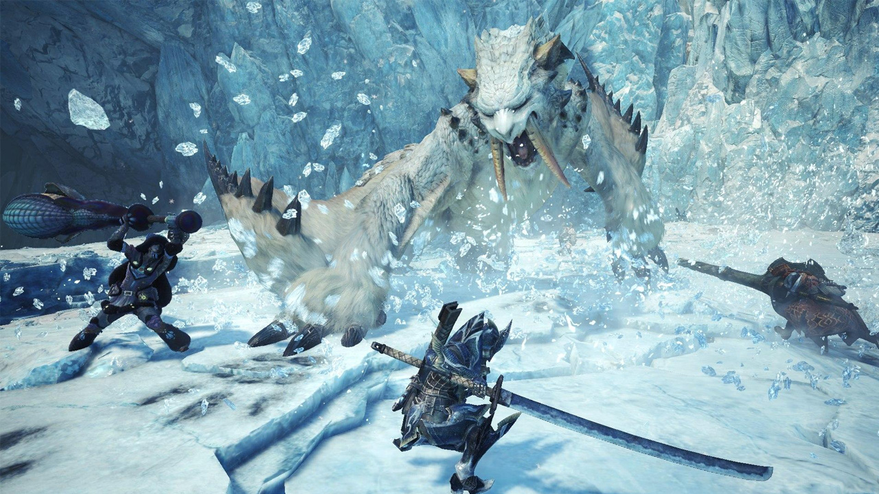 Fighting Barroth from Monster Hunter World: Iceborne