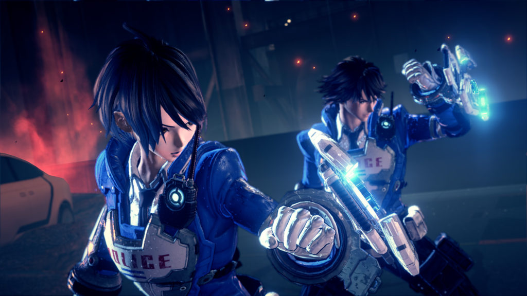 Protagonists from PlatinumGames' upcoming Switch exclusive, Astral Chain