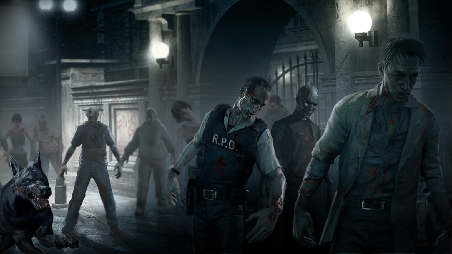 Zombies from the Resident Evil series