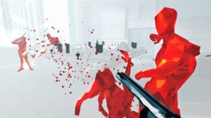 red character being shot