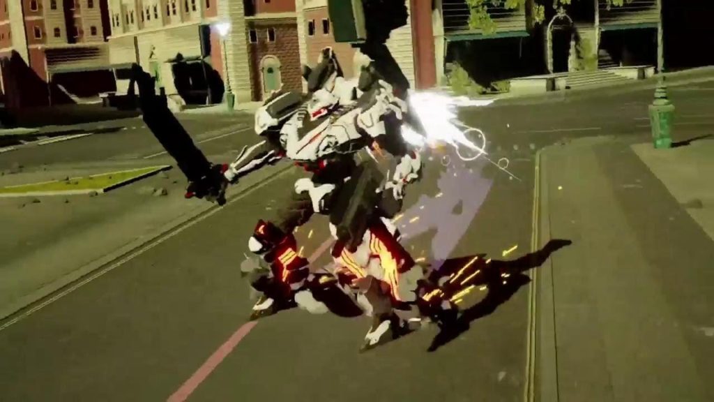 Mech from the upcoming Switch title, Daemon X Machina