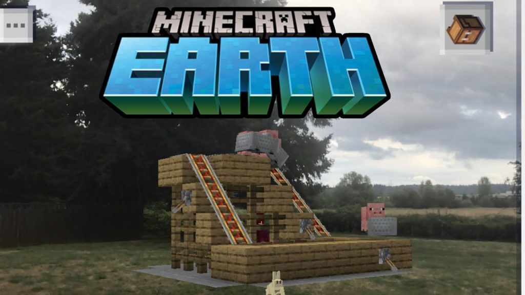 Image of a building with Minecraft Earth