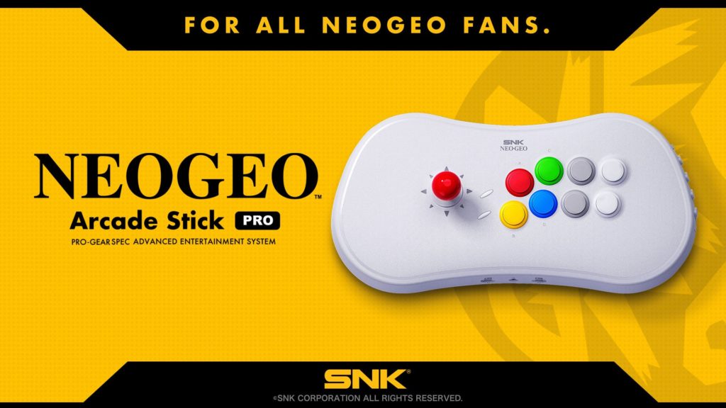 The NeoGeo Arcade Stick Pro recently announced by SNK