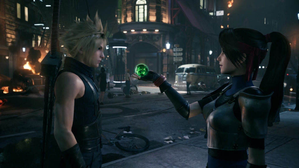 characters from the upcoming Final Fantasy VII Remake title
