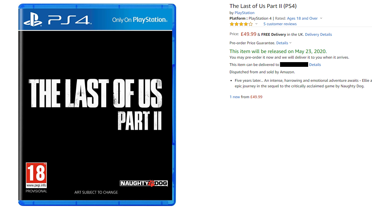 The Last of Us part 2 release date.