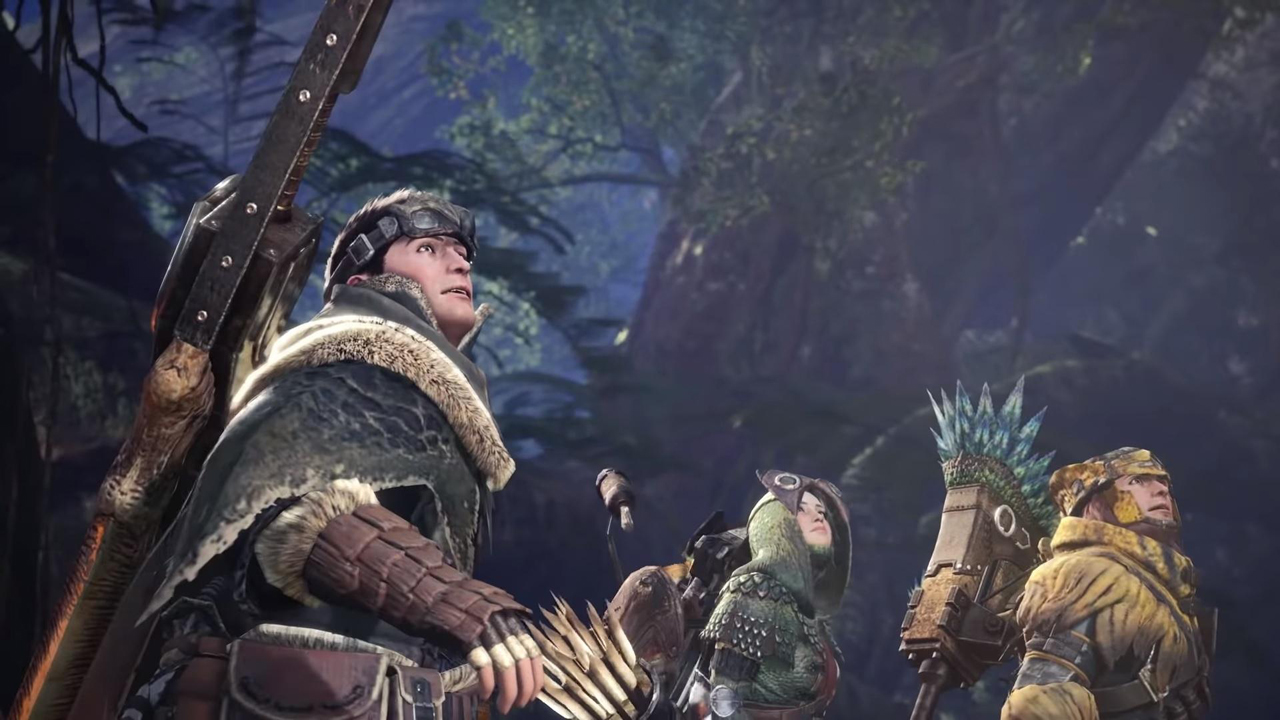Characters from the recently released Monster Hunter World Iceborne title