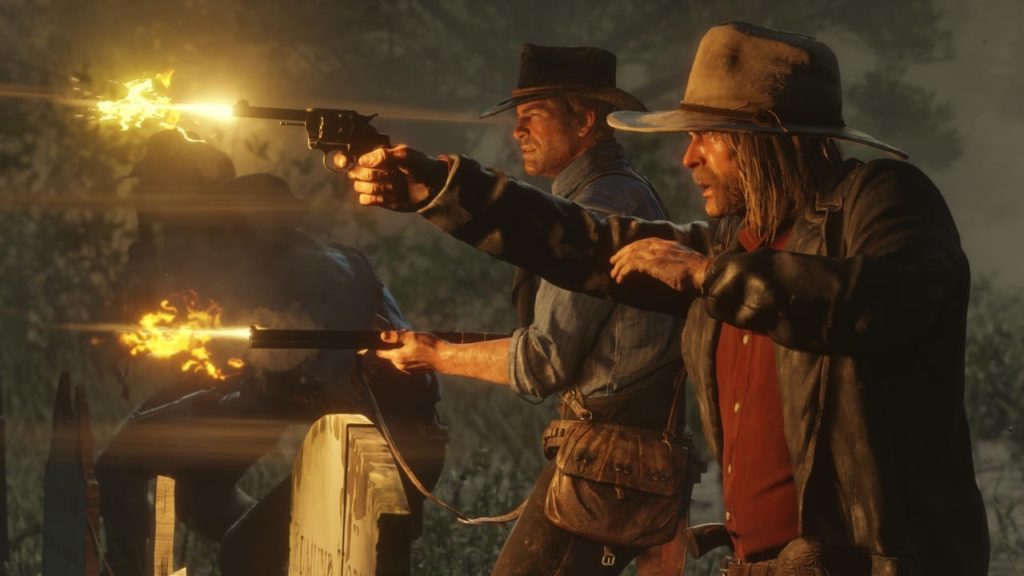 Arthur and Micah in Red Dead Redemption 2