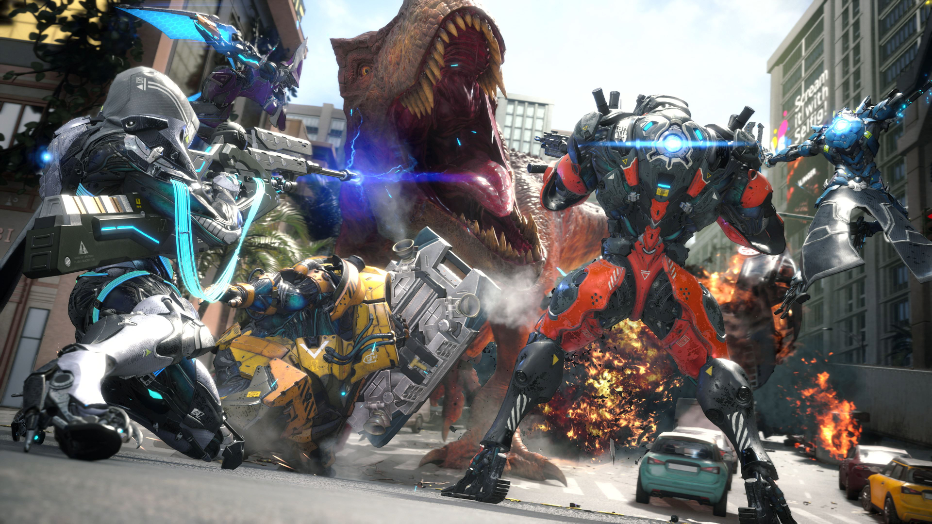 Capcom's New IP Exoprimal Literally Rains Dinos screenshot 2